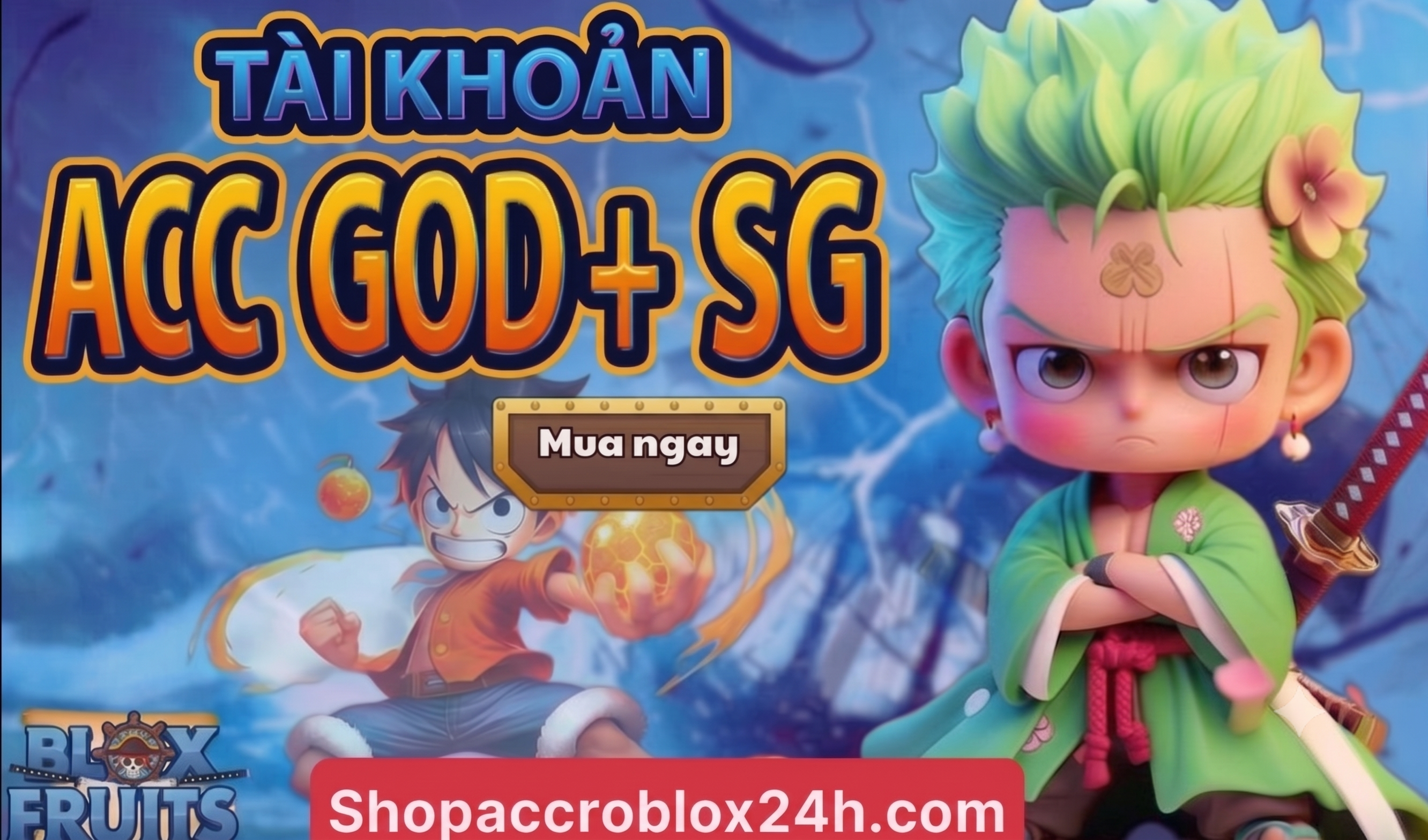 Acc blox fruit giá rẻ - Acc Level 2800 - GHM + SGT