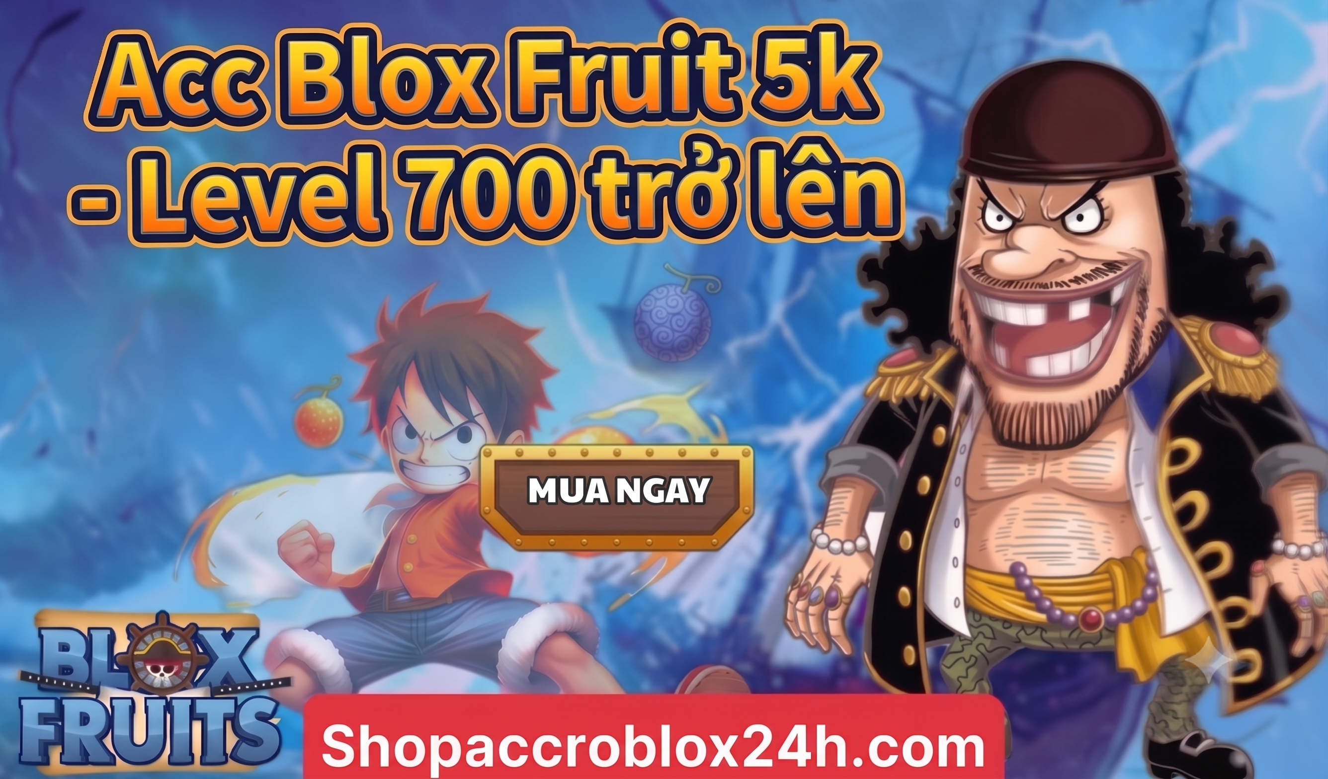 Acc blox fruit giá rẻ 5k - Level 700 trở lên